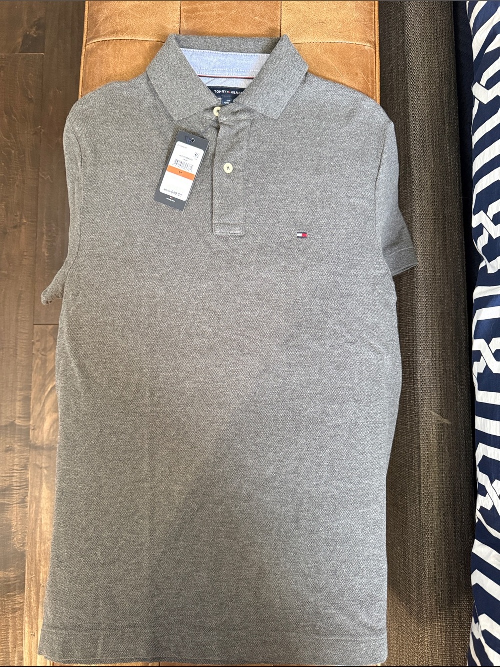 Tommy Hilfiger Men’s Heather Gray Polo Shirt